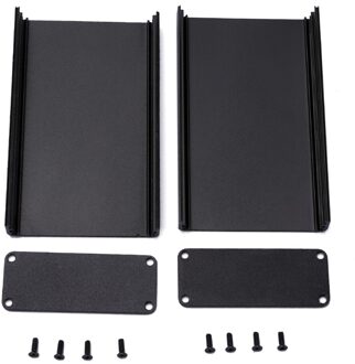 1 pc Zwarte Aluminium Behuizing Doos PCB Instrument Elektronische Project Case 80x50x20mm