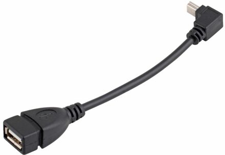 1 Pcs 10 Cm Usb A Female Naar Mini 5P Usb B Male Conversie Adapter Otg Kabel tot 480Mbps Omhoog