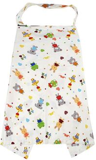 1 Pcs 100% Katoen Ademend Borstvoeding Cover Mousseline Voeden Baby Schort Mama Buiten Voeden Baby Borst Verpleging Cover dier