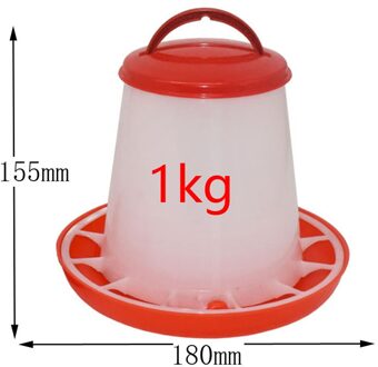 1 Pcs 1Kg/1L Kip Drinker/Feeder Haan Kip Drinken Waterkoker Voeden Apparaat Farm Animal Gevogelte Voeden watering Supplies