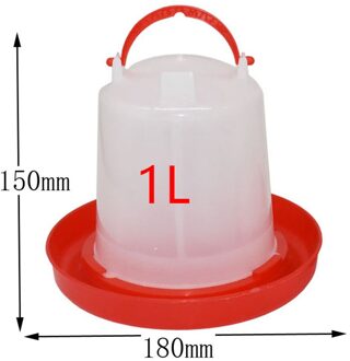 1 Pcs 1Kg/1L Kip Drinker/Feeder Haan Kip Drinken Waterkoker Voeden Apparaat Farm Animal Gevogelte Voeden watering Supplies