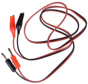 1 Pcs 1M Lange Banana Plug Connector Naar Dual Tester Alligator Clip