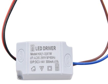 1 Pcs 1W Eenvoudige Ac 85V-265V Naar Dc 2V-12V 300mA Elektronische led Strip Driver Transformator Led Voeding Driver Adapter