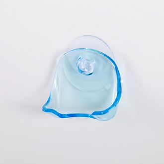 1 PCS 2 Kleur Clear Plastic Super Zuignap Scheermes Rack Badkamer Scheermes Houder Zuignap Scheerapparaat Magazijnstelling Scheerapparaat houder Y104-blauw