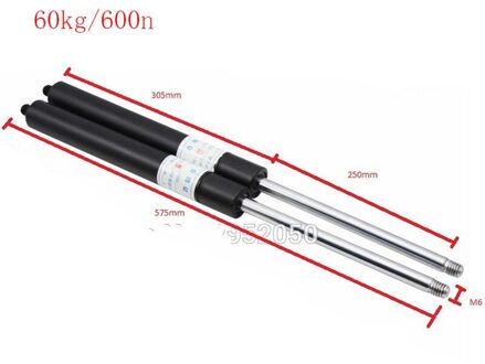 1 Pcs 250 Mm Slag 60Kg/600n Force Auto Gasdrukveer Bal Gas Strut Shock Spring Til prop Automotive M6 Gasveer 100N