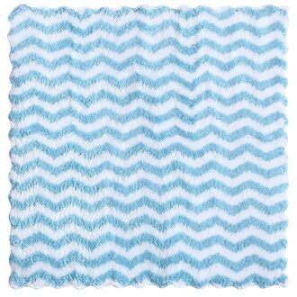 1 Pcs 26X24 Cm Zachte Dikke Absorberende Olie-Gratis Niet-pluizende Keuken Vaatdoek Schurende Doek Vier kleur Huishoudelijk Schoonmaken Doek blauw
