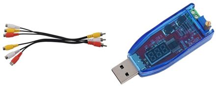 1 Pcs 3 Rca Male Naar 6 Rca Vrouwelijke Splitter Stopcontact Audio Video Kabel & 1 Pcs Voeding voltage Regulator Module
