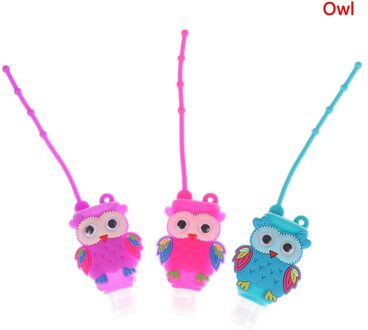 1 Pcs 30Ml Draagbare Mini Lege Hand Sanitizer Fles Siliconen Beschermhoes Reizen Hervulbare Fles Parfum Fles OL