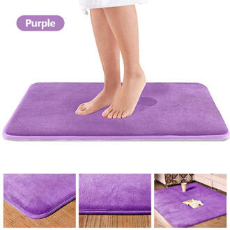 1 Pcs 40*60Cm Thuis Badmat Antislip Badkamer Tapijt Zacht Koraal Fleece Memory Foam Tapijt mat Keuken Wc Floor Decor Wasbare 3