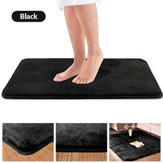 1 Pcs 40*60Cm Thuis Badmat Antislip Badkamer Tapijt Zacht Koraal Fleece Memory Foam Tapijt mat Keuken Wc Floor Decor Wasbare