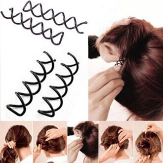 1 Pcs/5 Pcs/10 Pcs Black Spiral Spin Schroef Pin Haarspelden Twist Barrette Vrouwen hair Styling Tools Bruids Sieraden
