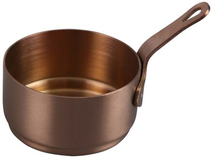 1 Pcs 50Ml/100Ml Kleine Melk Koken Saus Pan Pot Met Lange Steel Rvs Mini Soep pot Verwarming Tool Keuken Benodigdheden roos goud / 100ml