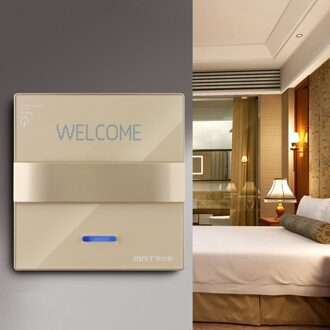 1 PCS 86x86 cm Schakelaar Magnetische Kaart Elektrische Switchs 220 V/40A Knop Insert Knop Power controle Socket Hotel Groen