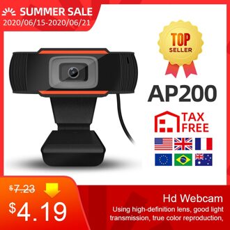 1 Pcs A870C Usb 2.0 Pc Camera 480/720/1080P Video Record Hd Webcam Webcam Met microfoon Voor Computer Voor Pc Laptop 720P