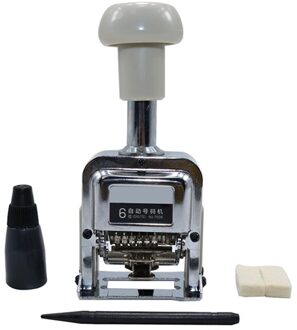 1 Pcs Aantal Machine 6 Positie Automatische Nummering Machine In De Nummer Codering Pagina Hoofdstuk Markering Machine Digitale Stempel