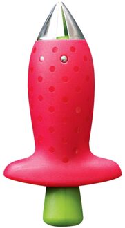 1 Pcs Aardbei Hullers Metal + Plastic Fruit Verwijderen Keuken En Gadgets Accessoires Draagbare Keuken Tool