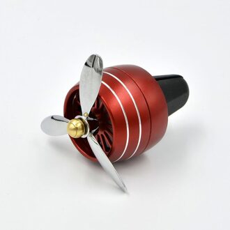 1 Pcs Air Force Auto Air Vent Parfum 3 Fans Met Led Verlichting Auto Decoratie Clip Luchtverfrisser Auto Styling auto Solide Geur rood