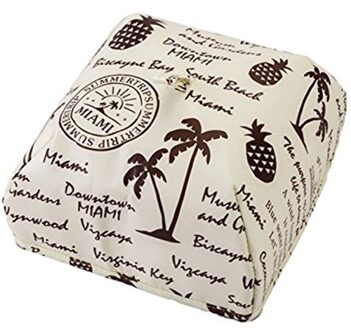 1 Pcs Aluminiumfolie Voedsel Covers Opvouwbare Geïsoleerde Thermische Voedsel Tent Covers J2Y Beige ananas S