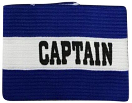 1 Pcs Arm Band Leider Competitie Voetbal Captain Armband Voetbal Captain Armband Groep Armband blauw