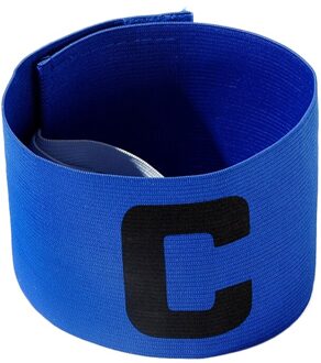 1 Pcs Arm Band Leider Competitie Voetbal Captain Armband Voetbal Captain Armband Groep Armband Mannen Vrouwen blauw
