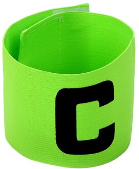 1 Pcs Arm Band Leider Competitie Voetbal Captain Armband Voetbal Captain Armband Groep Armband Mannen Vrouwen groen