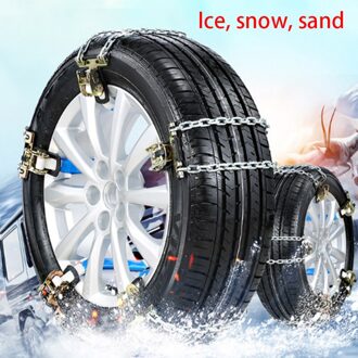 1 Pcs Auto Tire Chain Balans Sneeuw Ketting Slijtvast Staal Auto Sneeuw Ketting Ijs Sneeuw Modder Weg helling Emergency Keten