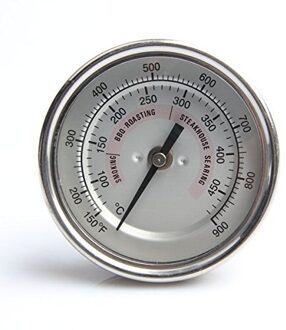 1/Pcs Bbq Grill Temperatuurmeter Waterdichte Grote Gezicht Barbecue Houtskool Grill Rvs Koken Thermometer 3.3in wit for KJ
