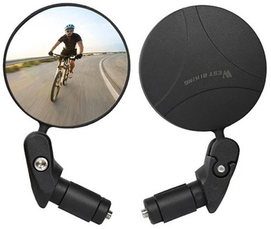 1 Pcs Bicycle Adjustable Rearview Mirror Bike Accessories Handlebar Safety Convex Mirrors Universal Cycling Rear View Mirrors