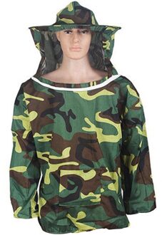 1 PCS Bijenteelt Jas Bijenteelt Pak Hoed Pull Over Kiel Beschermingsmiddelen donker grijs
