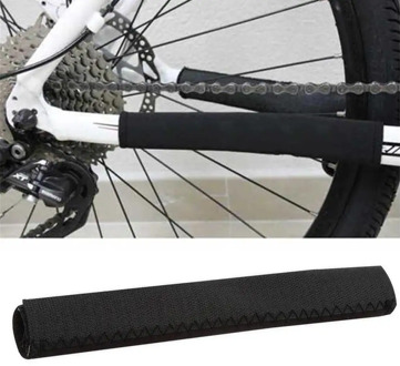 1 PCS Bike Protective Belt Bicycle Frame Chain Stay Accessories Cycling Protection Guard Polyester Black Chain Posted Prote Y9R4