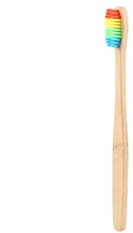 1 Pcs Borstel Natuurlijke Bamboe Tandenborstel Bamboe Houtskool Tandenborstel Lage Carbon Bamboe Nylon Houten Handvat Tandenborstel TSLM1 03