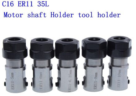 1 Pcs C16 ER11 35L Spilmotor Klem Tool Staaf Binnenste Gat 5 Mm 6 Mm 6.35 Mm 8 Mm 10 Mm ER11-10mm