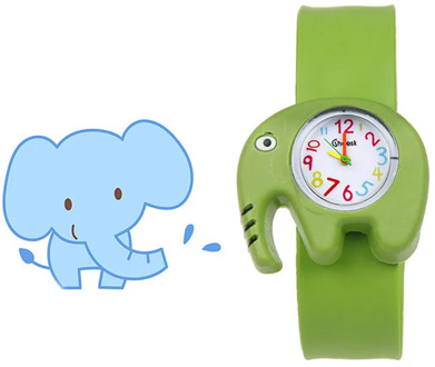 1 Pcs Children Kids Wrist Quartz Watch Silicone Strap Cute Cartoon Style Fashion Birthday Gift SER88