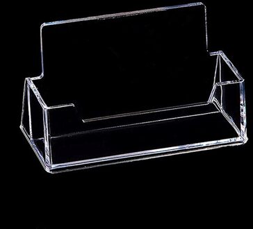 1 Pcs Clear Desk Plank Opbergbox Display Stand Acryl Plastic Transparante Desktop Visitekaarthouder