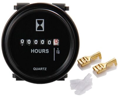 1 Pcs DC6-80V Mini Urenteller Marine Boot Motor 2 "Ronde Waterdichte Gauge Auto Vrachtwagens Mechanische Urenteller Teller timer