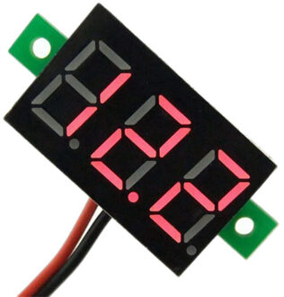 1 Pcs Digitale Voltmeter Led Display Mini 2/3 Draden Voltage Meter Ammeter Hoge Nauwkeurigheid Rood/Groen/Blauw Dc 0V-30V 0.36" DC 4.5V-30V rood