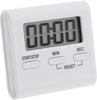 1 Pcs Diy Lcd Digitale Tafel Klok Keuken Bakken Oven Koken Timer Magneet Wekker Diy Stand Wit Keuken Koken timer