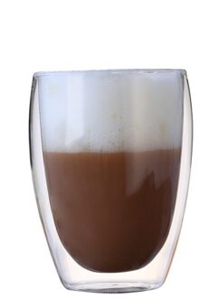 1 Pcs Double Wall Cup Bier Koffie Glas Cups Set Hittebestendig Handgemaakte Creatieve Bier Mok Thee Whiskey champagne Glas 350ml