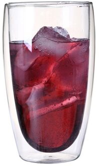 1 Pcs Double Wall Cup Bier Koffie Glas Cups Set Hittebestendig Handgemaakte Creatieve Bier Mok Thee Whiskey champagne Glas 450ml