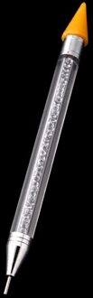 1 Pcs Dual-ended Puntjes Pen Puntjes Pen Kristal Kralen Handvat Strass Studs Picker Wax Potlood Manicure Nail Art tool
