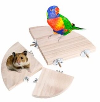 1 PCS Duurzaam Zitstokken Houten Vogels Papegaai Stand Platform Kleine Huisdier Parkiet Hamster Eekhoorn Chinchilla Kooi Rat Stand Spelen Speelgoed