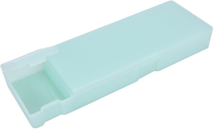 1 Pcs Eenvoudige & Praktische Mooie Pen Doos Transparant Pp Plastic Coin Tassen Makeup Box wit Size S