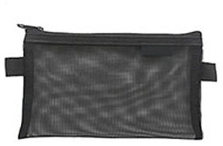 1 Pcs Eenvoudige Transparante Mesh Etui Organizer Pen Tassen Pouch Potlood Tas Pencilcase School Supply Kawaii Briefpapier groot zwart