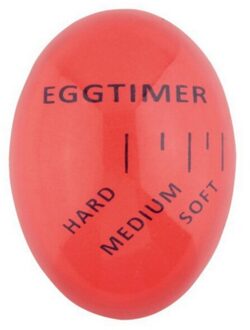 1 Pcs Ei Perfecte Kleur Veranderende Timer Yummy Zachte Hardgekookte Eieren Koken Keuken Helper Ei Timer Rood Timer Gereedschap