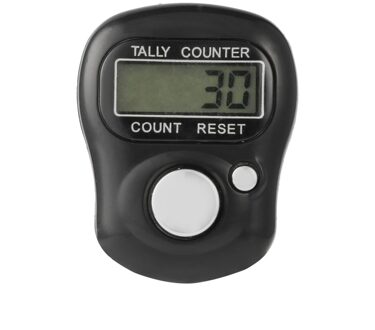 1 Pcs Elektronische Digitale Teller Mini Lcd Elektronische Stappenteller Willekeurige Kleur Handheld Ring Markering Plastic Teller
