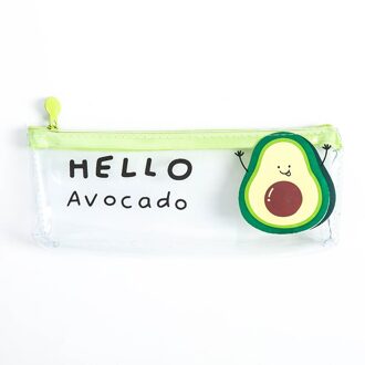 1 Pcs Etui Avocado School Potlood Doos Pencilcase Potlood Tas Schoolbenodigdheden Briefpapier