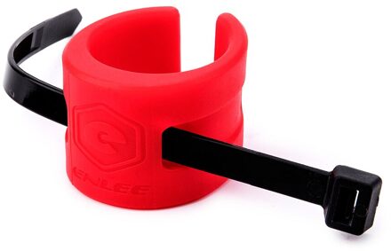 1 Pcs Fiets Ketting Siliconen Mouw Racefiets Rear Vork Anti-Collision Rubber Bescherming Ring Ketting Bescherming Kit rood