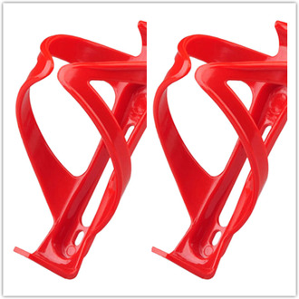 * 1 Pcs Fiets Water Fles Houder Weg Mountainbike Waterfleshouder Cages Rack Fiets Accessoires #20 rood