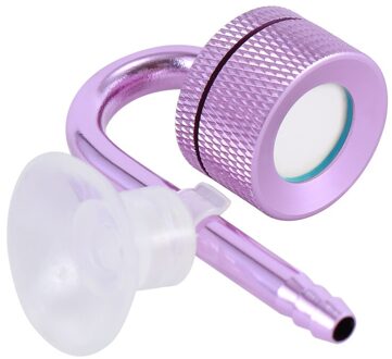 1 Pcs Fish Tank Aluminium Aquarium CO2 Diffuser Verstuiver Voor Plant Aquatic Controle Bubble Verstuiver Anti-Roest Paars