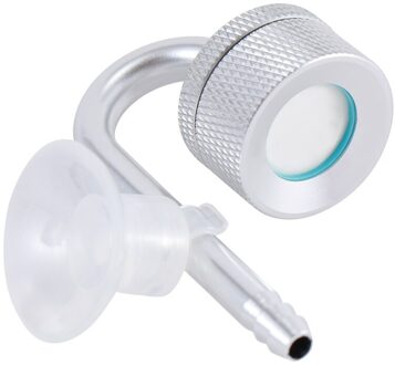 1 Pcs Fish Tank Aluminium Aquarium CO2 Diffuser Verstuiver Voor Plant Aquatic Controle Bubble Verstuiver Anti-Roest Zilver